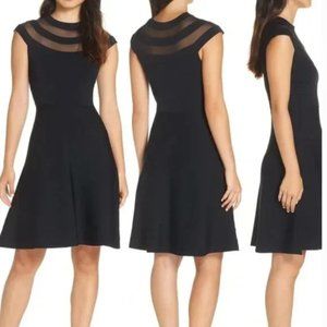 Eliza J Fit and Flare Sweater Dress, L